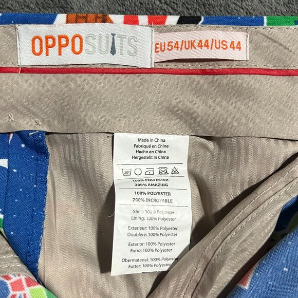 OPPO Suits Christmas Santa Jacket Suit Blazer, Pants and Tie (44) - Picture 6 of 12
